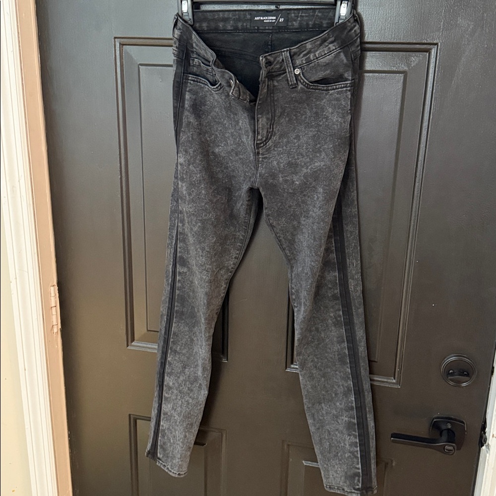 Black Acid Wash Jeans